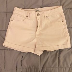 Forever 21 cream high waisted shorts
